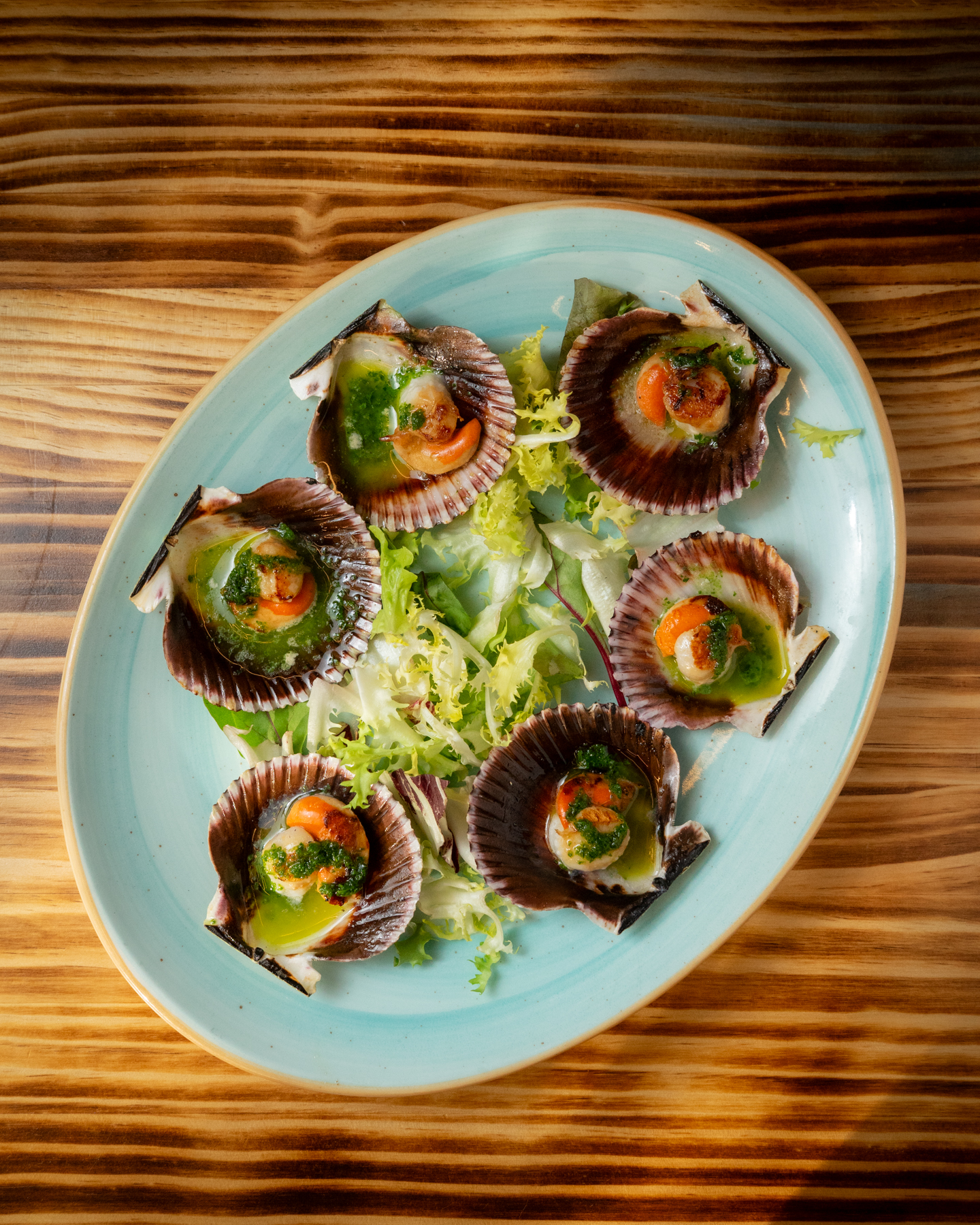 Zamburiñas con salsa alicantina